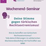Wochenendseminar Deine Stimme gegen türkischen rechtsextremismus